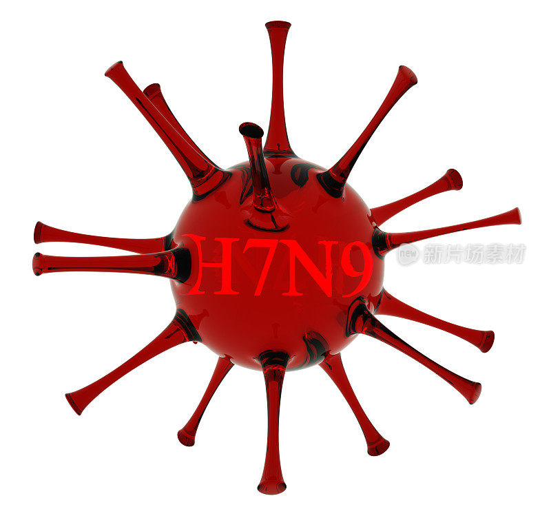 Bird Flu H7N9 virus concept